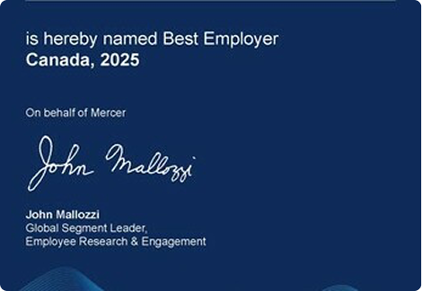 Canadaโs Best Employers